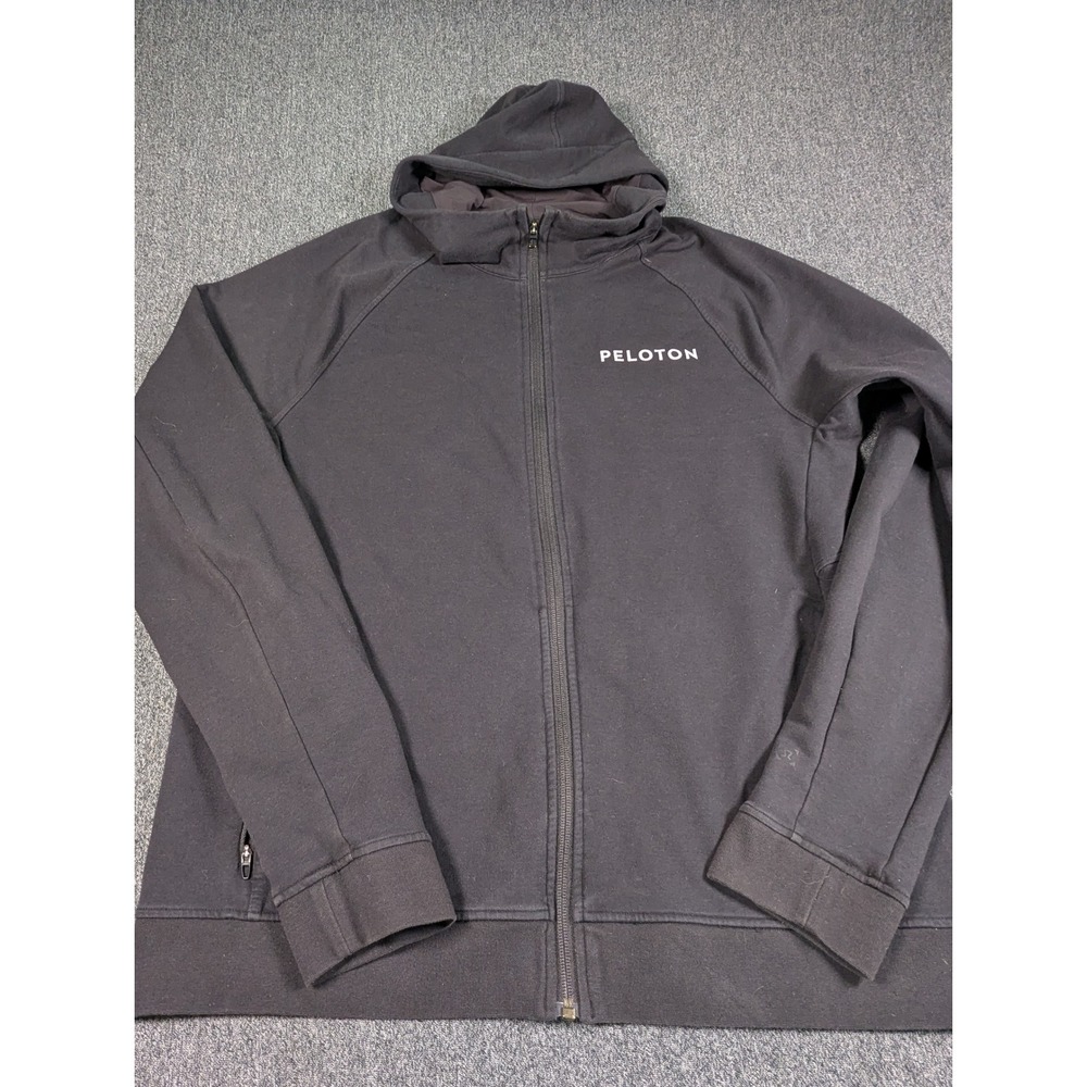 Lululemon Peloton Mens City Sweat Full Zip Hoodie Black Size L M3CBZS